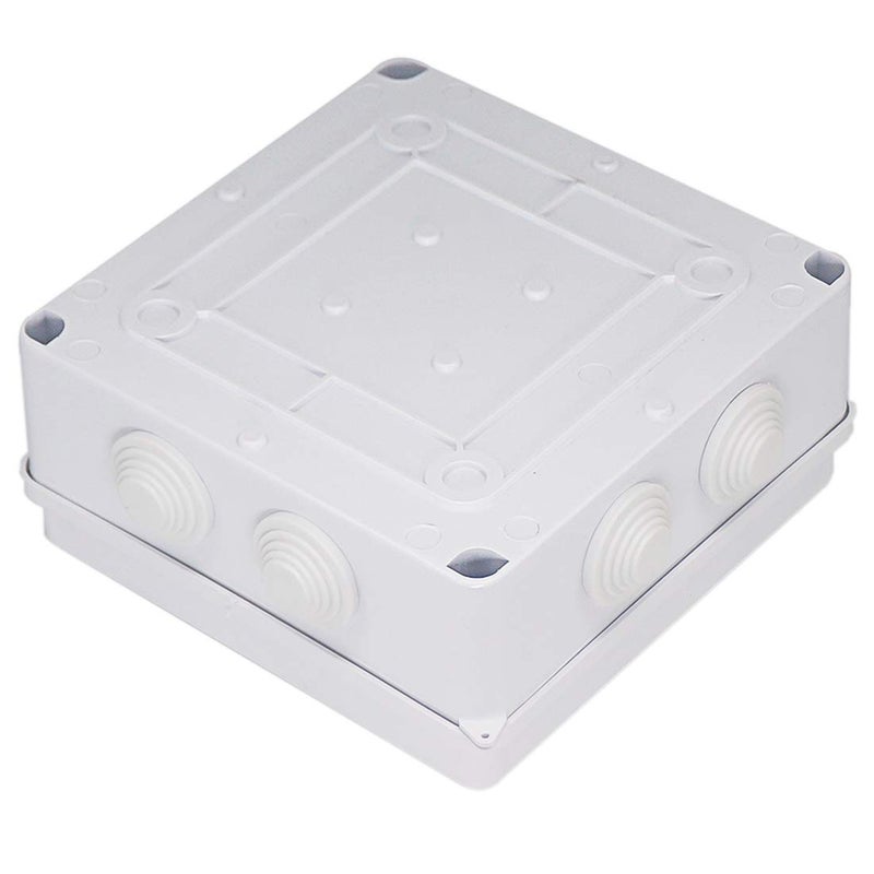 Zulkit Junction Box ABS Plastic Dustproof Waterproof IP65 Universal Electrical Boxes Project Enclosure White 5.9 x 5.9 x 2.8 inch (150 x 150 x 70mm) - Image 3